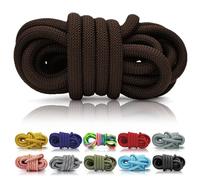 Ganzoo Corde PPM 5 m d’Un Seul Tenant, 10 mm, Marron foncé, polypropylène multifilament, tressage Rond avec Bonne Tenue, se Coupe et se Travaille Facilement, pour tressage, nœuds, surliure, Ligature