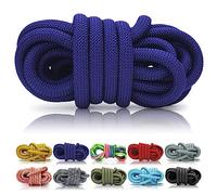 Ganzoo corde PPM 5 m en une pièce, 8 mm, bleu foncé, polypropylène multifilament tressé, pour travaux de takelage, nœuds et tressage, DIY laisse chien, collier, porte-clés, licol, accessoires assortis