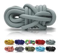 Ganzoo Corde PPM en polypropylène multifilaments tressée 5 m d’Un Seul Tenant, 10 mm, Gris, Cordage léger pour fabriquer Laisse et Collier Chien, nœuds, surliure, DIY