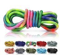 Ganzoo Corde PPM polypropylène multifilament pour Laisser et créer Laisse/Collier Chien, Motif Vague Arc-en-Ciel, diamètre 10 mm, Longueur 5 m d’Un Seul Tenant, DIY tressage