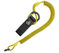 Ganzoo Cordon spiralé élastique paracorde avec mousqueton, 4 mm pour clés