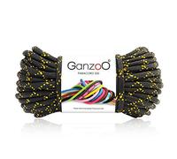 Ganzoo Paracord 550 Corde 4 mm Noir-Dore pailletee, Longueur 30 m, Gaine Nylon Polyester et 7 brins internes, pour tressage Bracelet, Collier et Laisse Chien, enroulage poignee, Outdoor