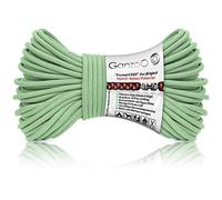Ganzoo Paracord 550 Hybrid Type 3, 4 mm, 30 m, Nylon Polyester, 7 brins internes, Mint Vert Menthe Turquoise, pour Camping, Tente, randonnée, Survie, Bricolage, Bracelet, Collier et Laisse Chien
