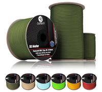 Ganzoo Paracorde 550, 100% Nylon, 4mm de Corde d'extérieur, 30 mètres en Rouleau, Type 3, 7 brins d'âme, Corde à Tout Faire, Collier de Chien, Laisse de Chien, nouage, Camping, Survie, Moss