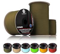 Ganzoo Paracorde 550, 100% Nylon, 4mm de Corde d'extérieur, 50 mètres en Rouleau, Type 3, 7 brins d'âme, Corde à Tout Faire, Collier de Chien, Laisse de Chien, nouage, Camping, Survie, Bronze