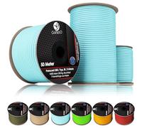 Ganzoo Paracorde 550 4 mm Type III, 30 m sur Rouleau, Nylon 100%, 7 brins d'âme sous Gaine, Couleur Skylight, Corde d'extérieur Polyvalente pour Camping, nœuds, Bricolage, Laisse/Collier Chien