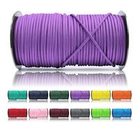 Ganzoo Paracorde 550, 4mm Corde, 100 Mètres, Polyester, Type 3-7 brins intérieurs, Le Bricolage de Laisse de Chien Collier Bracelet, Camping Survie et Outdoor Corde à Tout Faire, Lilas