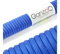 Ganzoo Paracorde 550, 4mm Corde, 3 Mètres, Polyester, Type 3-7 brins intérieurs, Le Bricolage de Laisse de Chien Collier Bracelet, Camping Survie et Outdoor Corde à Tout Faire, Bleu Royal