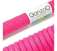 Ganzoo Paracorde 550, 4mm Corde, 3 Mètres, Polyester, Type 3-7 brins intérieurs, Le Bricolage de Laisse de Chien Collier Bracelet, Camping Survie et Outdoor Corde à Tout Faire, Magenta