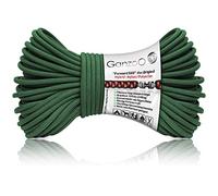 Ganzoo Paracorde 550, 4mm Corde, 30 mètres, Nylon Polyester, Type 3-7 brins intérieurs, Bracelet Laisse pour Chien, Collier pour Chien Ficelle de Camping, Corde à Usage général, Vert foncé