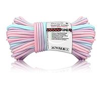 Ganzoo Paracorde 550, 4mm Corde Arc-en-Ciel, 30 Mètres, Nylon/Polyester, Type 3-7 brins intérieurs, Corde d'extérieur, pour Bracelet, Laisse, Collier, Rainbow, Arc-en-Ciel Pastel 3