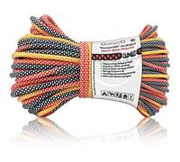 Ganzoo paracorde 550 Type 3 4 mm 30 m Nylon Polyester, Arc-en-Ciel Diamant Allemagne, 7 brins internes, Corde multiusage Outdoor Camping Tente randonnée Survie, Bracelet DIY, Laisse et Collier Chien