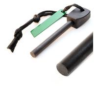 Ganzoo Pierre à feu avec bloc de magnésium Camping Noir 72 mm