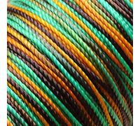 Ganzoo takelcord Dip-Dye Jungle, cordelette Fine 1 mm, Bobine 40 m, pour takelage, enroulements décoratifs et Finitions sur Cordes, créations DIY Bracelet, Porte-clés, Laisse, Collier, Lanyard