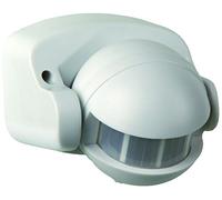 Gao Détecteur Infrarouge de Mouvement Extérieur 180°, Portée 12 m, Réglable (10 s à 4 min), IP44 Blanc