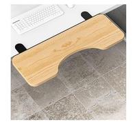 GAOAZHEN Plateau d'extension de Bureau Ergonomique, Plateau d'extension de Bureau en Arc, accoudoir d'ordinateur, étagère pour Clavier de Maison/Bureau avec Pince en C (érable, 75 x 24 cm/29,5 x 9,5