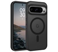 GaoBao Coque magnétique pour Google Pixel 9/9 Pro [compatible avec MagSafe] Coque de protection classique antichoc translucide mate pour Google 9/9 Pro, noir