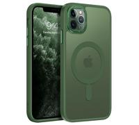 GaoBao Coque magnétique puissante pour iPhone 11 Pro Max, coque fine pour iPhone 11 Pro Max, compatible avec MagSafe, coque de protection mate translucide antichoc pour iPhone 11 Pro Max 6,5", vert