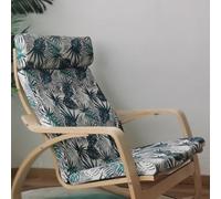 GAOBINGB Coussin de Chaise Poang, 1 pièce, Coussin de Remplacement pour Fauteuil à Bascule Doux avec Housse Amovible, Coussin de Chaise Poang en Coton antidérapant, Rembourrage épais, Dossier roulé