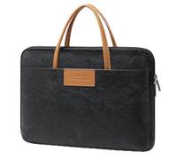 GAOCHY 15-16 Pouces Sacoche pour Ordinateur Portable en Tissu Tyvek avec Poignée pour MacBook Pro 16 Pro/Max, MacBook Air 15 M4 2025, 15,6 Pouces Chromebook, Vivobook 16, Inspiron 16, Noir Graphite