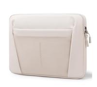 GAOCHY Housse imperméable pour Ordinateur Portable 13,3 à 14 Pouces pour MacBook Pro 14 2024-2021, MacBook Air 13 M4 2025, Swift Go 14, 14 Pouces Zenbook, Inspiron 14, Dell 14 Plus, Blanc Perle