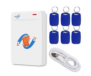 Gaocinys Lecteur RFID/IC, duplicateur de Carte cryptée 125 kHz/13,56 MHz Compatible NFC téléphone/Bracelet