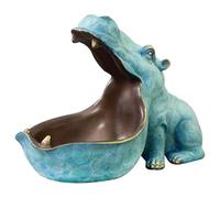 GAOCUNBING Bol à clés Hippopotame à Grande Bouche, Bol à clés pour couloirs, Bol décoratif Multifonctionnel à Large Bouche pour clés à Distance, Montres Portables, Bonbons A,21cm