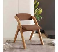 GAOCUNBING Chaises de salle à manger pliantes, chaises de cuisine rembourrées avec siège en tissu, dossier et pieds en bois d'hévéa, chaise rembourrée en bois massif pour salle à manger, salon J, 1