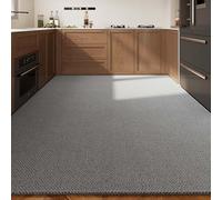 GAOCUNBING Grand Tapis de Cuisine, Tapis de Sol avec Dos en Caoutchouc, Tapis antidérapant et Lavable, Tapis de Salon Moderne et uni pour Couloir, Salle à Manger et entrée C,140x200cm