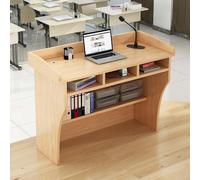 GAOCUNBING Pupitre de réunion polyvalent avec trou de rangement réservé pour les câbles, pupitre en bois avec microphone pour églises, séminaires et écoles, 90 cm