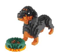 GaoDeBuChou Lot de 898 micro blocs de construction teckel, jouets pour chiens, cadeaux pour garçons et filles de 10, 11, 12, 13, 14 ans et plus, adolescents et adultes, non compatibles avec les