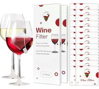 Gaodeding Lot de 24 filtres à vin - Purificateur de vin - Élimine les histamines et le sulfite, prévient les sensibilités du vin