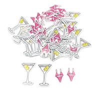 Gaodercha Lot de 100 confettis sur le thème des bikinis et martinis, décoration de table sur le thème de l'été, décoration de table, fête de plage, décorations de mariage