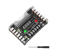 GAOFESA ATX24Pin to 12 USB Power Supply Breakout Board and Acrylic Case Kits Adjustable Voltage Knob Supports 3.3V 5V 12V -12V