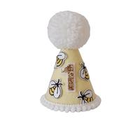 GAOFESA Chapeau de premier anniversaire pour bébé fille garçon confortable en feutre pour fête prénatale Excellent couvre-chef accessoires photo pour jour spécial premier anniversaire