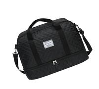GAOFESA Essential Journey Sac de sport avec compartiments spacieux et compartiment pour vêtements secs et humides Grand sac à bandoulière pour voyageurs Poches de rangement, Noir , One Size