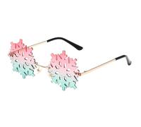 GAOFESA Flocon de neige coloré tendance sans bord pour filles en bord de mer pour prendre des photos de Noël ou de camping