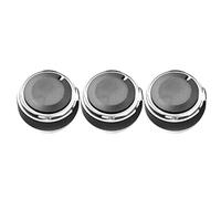 GAOFESA Lot de 3 boutons de commande de rechange pour ventilateur de chauffage AC - Convient pour bouton de commande - Boutons de rechange - Capuchons mignons de rechange pour interrupteur de volume