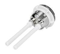 GAOHOU Bouton poussoir de réservoir d'eau de toilette à double chasse en plastique avec 2 tiges pour trou de 38 mm