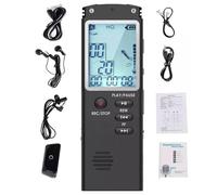 GAOHOU Grabadora De Voz Mini Dictaphone Professionnel Numérique Enregistreur Audio avec WAV Lecteur MP3