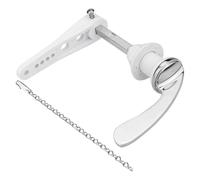 GAOHOU Kit de bras de chasse d'eau universel avec poignée de chasse d'eau avec chaîne en alliage de zinc pour réservoir de toilettes