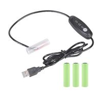 GAOINTELL Câble de Remplacement de Batterie USB AA, convertisseur 5V à 3V 4.5V 6V pour appareils électroniques, câble d ' Alimentation