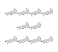 GAOINTELL Lot de 10 Supports De Rails De Rideaux À Installation Rapide Fixations Murales en Métal Compatibles avec Les Supports De Rails De Draperie De Fenêtre Standard Adaptateurs De Latéral pour De