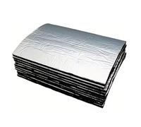 GAOINTELL Lot de 10 tapis de réduction du bruit pour véhicule - Adhésif butyle - Mousse d'isolation - Convient pour les capots de moteur et portes