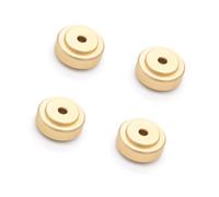 GAOINTELL Lot De 4 Coussinets Pieds D'absorption des Chocs Qualité HiFi Base Non Marquante pour Haut-parleurs Et Amplificateurs Pieds Stabilisateurs Haut-Parleur en Aluminium