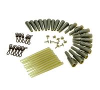 GAOINTELL Lot de 50 Manchons Anti-enchevêtrement pour Matériel De Pêche Clip pour Fils À Changement Rapide Accessoire en Caoutchouc pour Les Plates-Formes Ensemble De Manchons en Caoutchouc