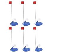 GAOINTELL Pack of 6 Ice Fishing Flags Indicators Tip Up Set Cold Resistant for Winter Ice Fishing Flags Indicator