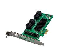 GAOINTELL PCI E 1 X to Expansion Card 8 ports à pleine vitesse 6 Gbps extension HDD pour Win7/8/10/Linux