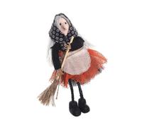 GAOINTELL Tablier Étrange De Sorcière avec Balai Décoration Suspendue Ornement Effrayant pour Les Fêtes Festival Et Les Événements Festifs Ornement Porte Figurine Sorcière Suspendue