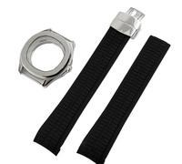 GAOJUDAF 1 bracelet en caoutchouc, boîtier 40 x 11,5 mm, verre saphir résistant à l'abrasion, accessoire for montre automatique(Black)